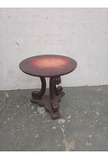 Antique Round Wood Side Parlor Table