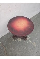 Antique Round Wood Side Parlor Table