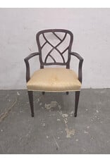 Century Furniture Chinoiserie Black Lacquer Armchair