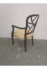 Century Furniture Chinoiserie Black Lacquer Armchair