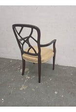 Century Furniture Chinoiserie Black Lacquer Armchair