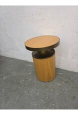Gold Oak Side Table
