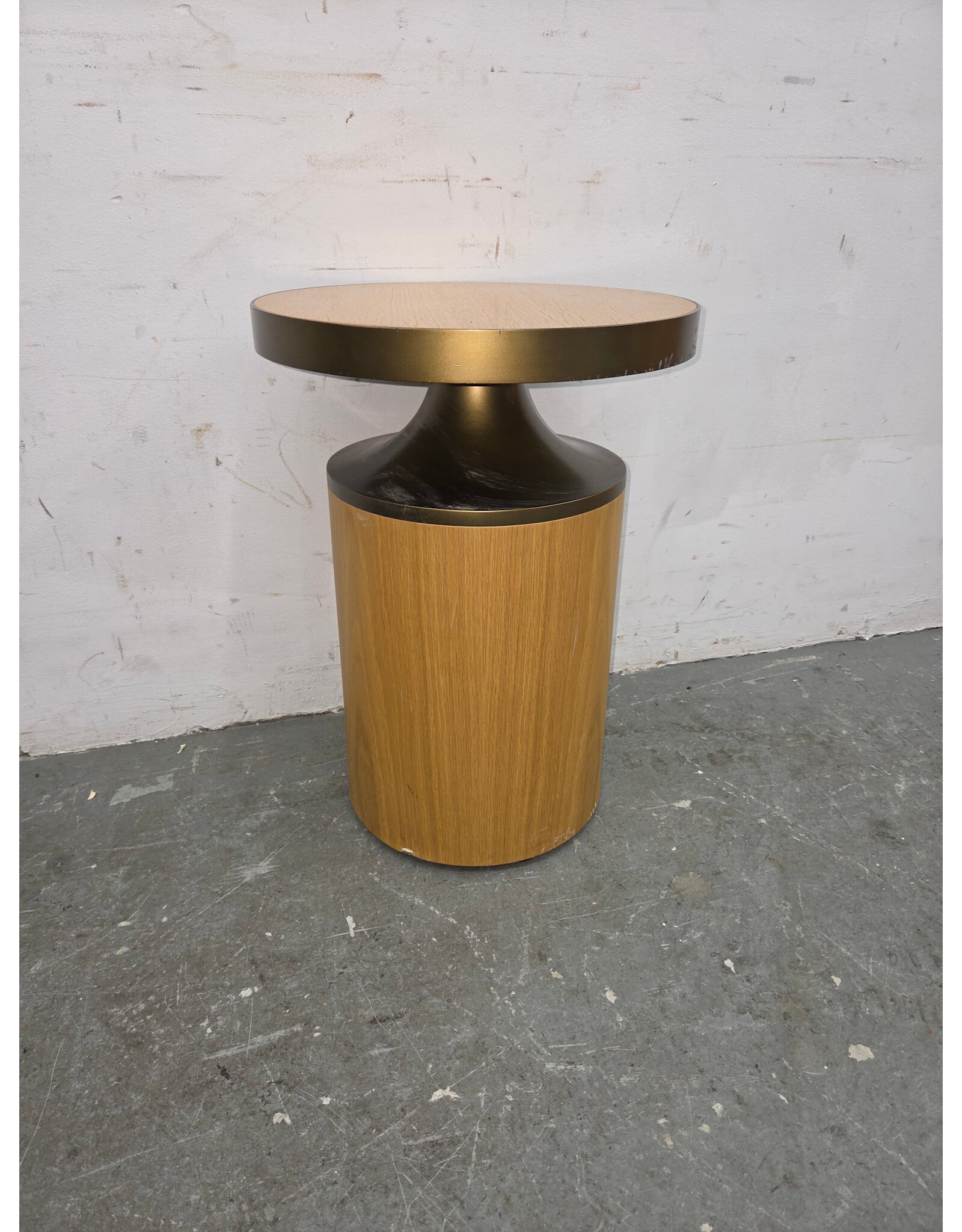 Gold Oak Side Table