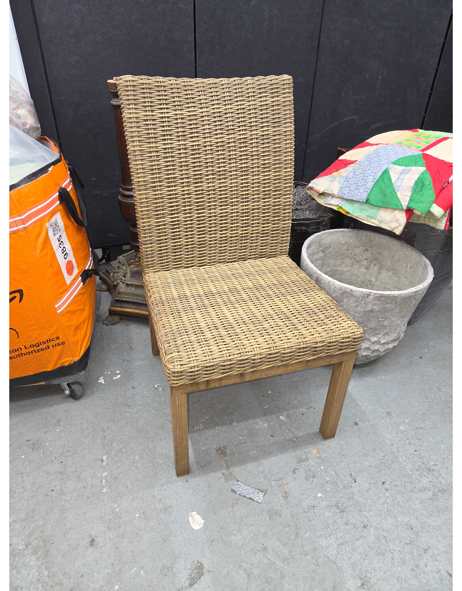 Woven Wicker & Rattan Dining Chair