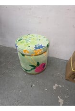 Velvet Floret Stool