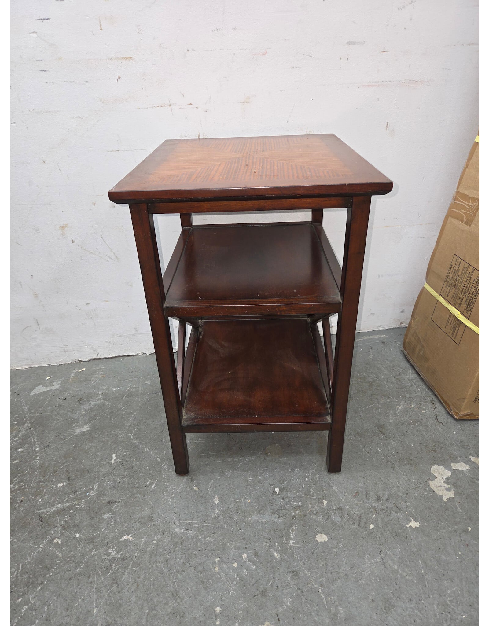 Ethan Allen Three-Tier Rectangular End Table