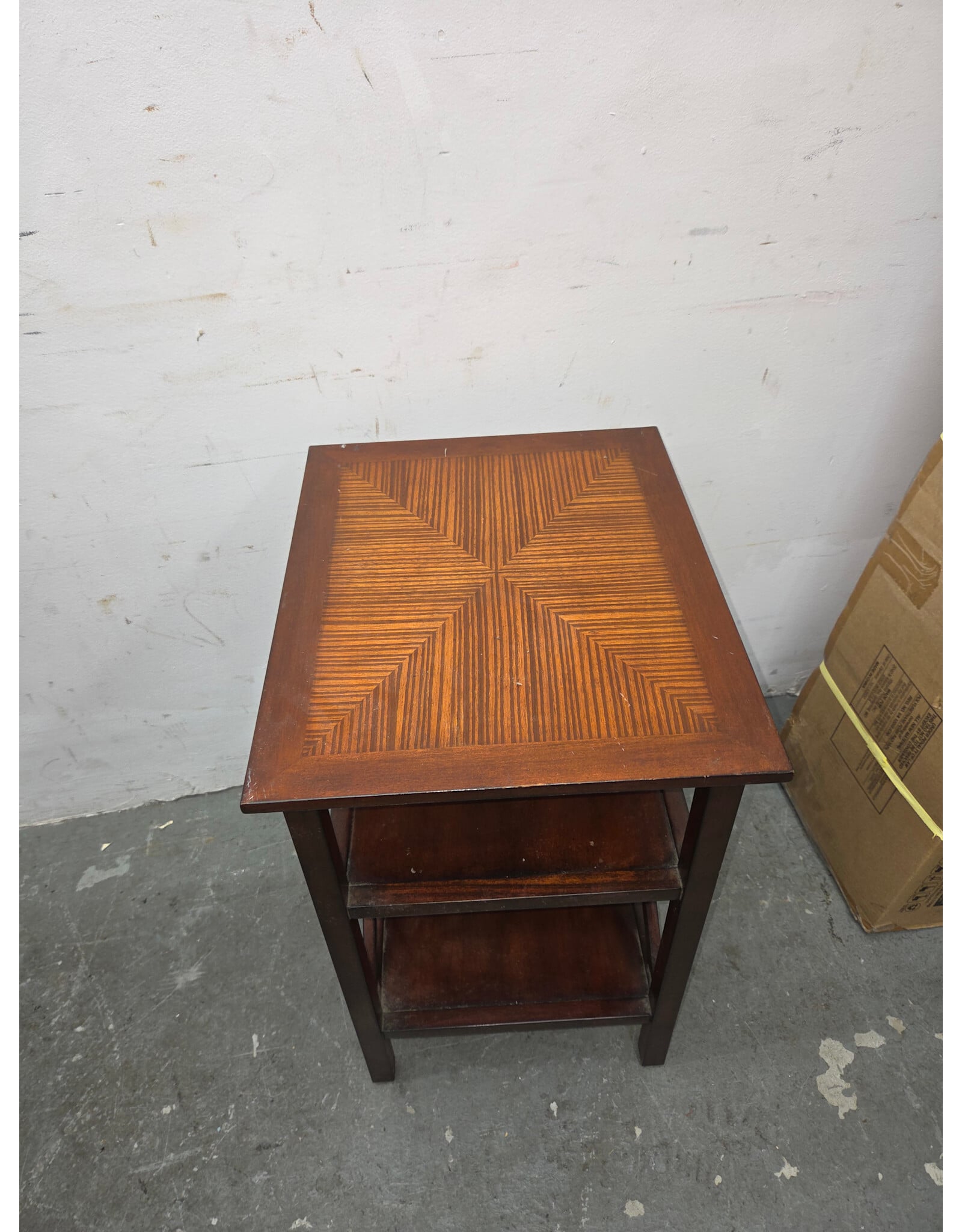 Ethan Allen Three-Tier Rectangular End Table
