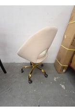HULALA HOME Ramona Modern Velvet Swivel Task Chair with Metal Base