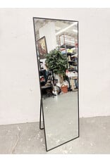 Modern Rectangular Black-Frame Floor Mirror