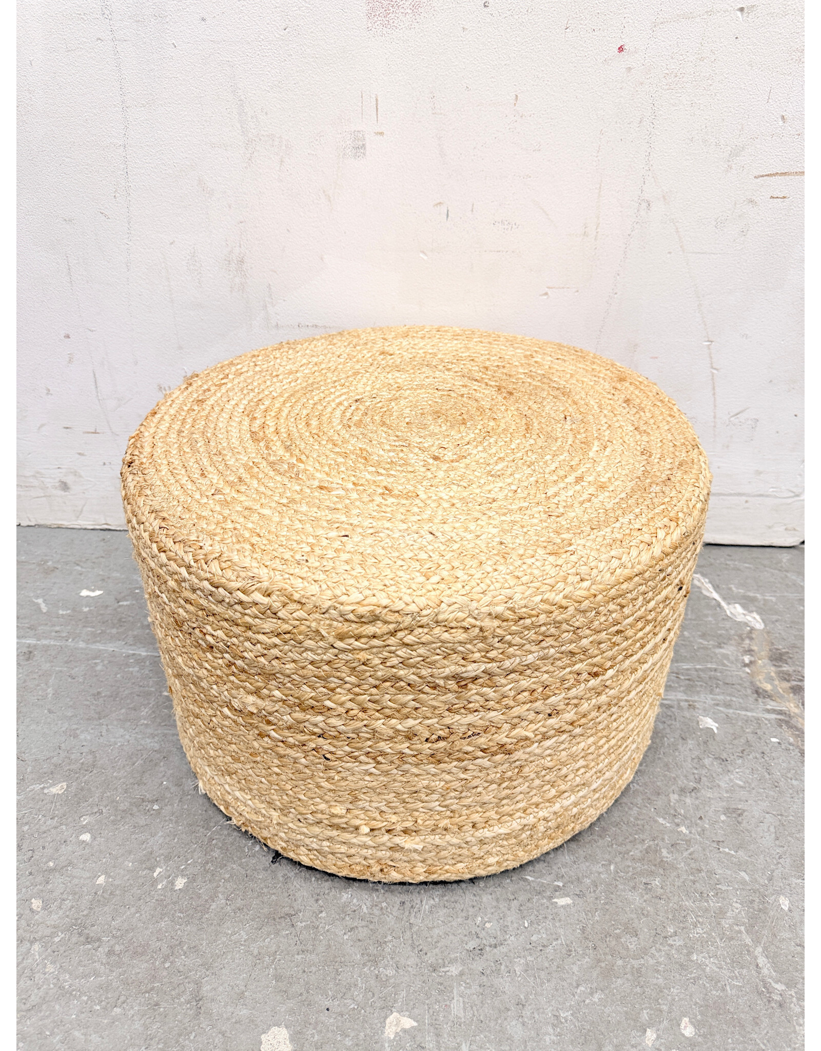 Round Braided Ottoman