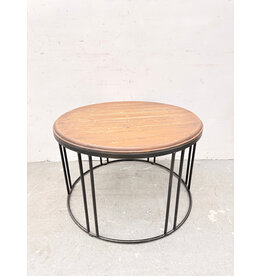 Reclaimed Wood Top, Metal Base Coffee Table