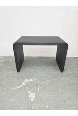 Black-Finished Waterfall-Style Accent Table