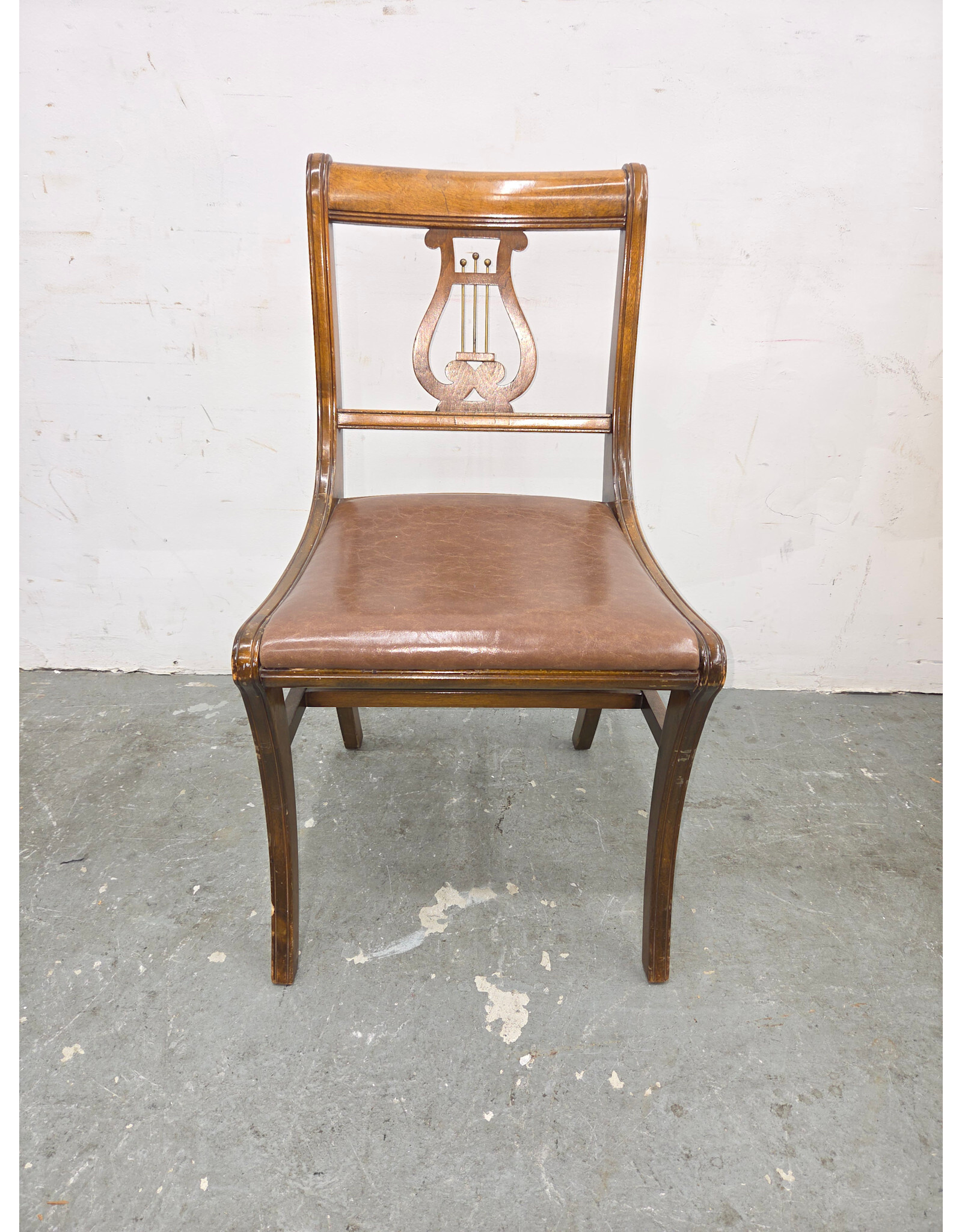 Duncan Phyfe-Style Lyre-Back Arm Chair