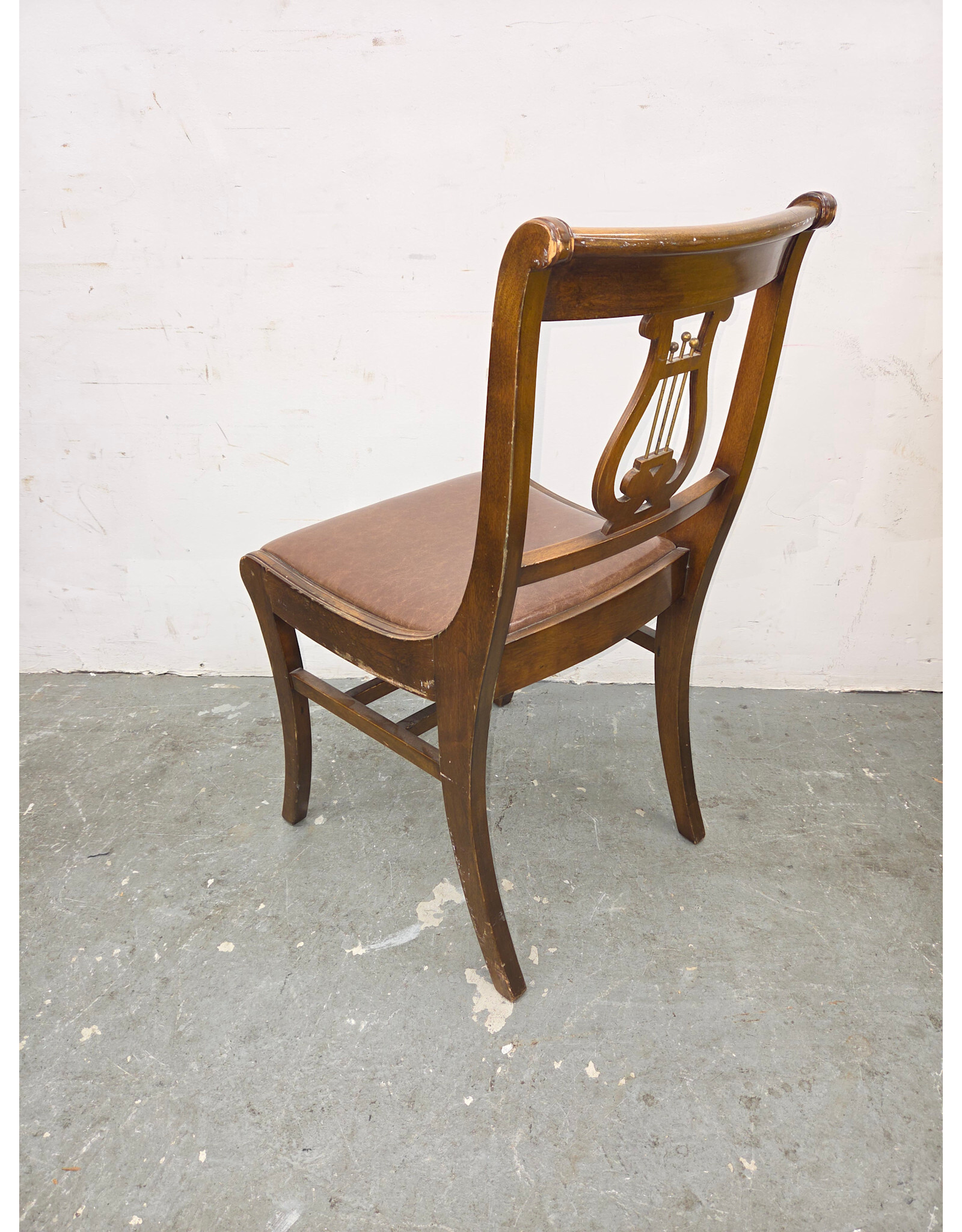 Duncan Phyfe-Style Lyre-Back Arm Chair