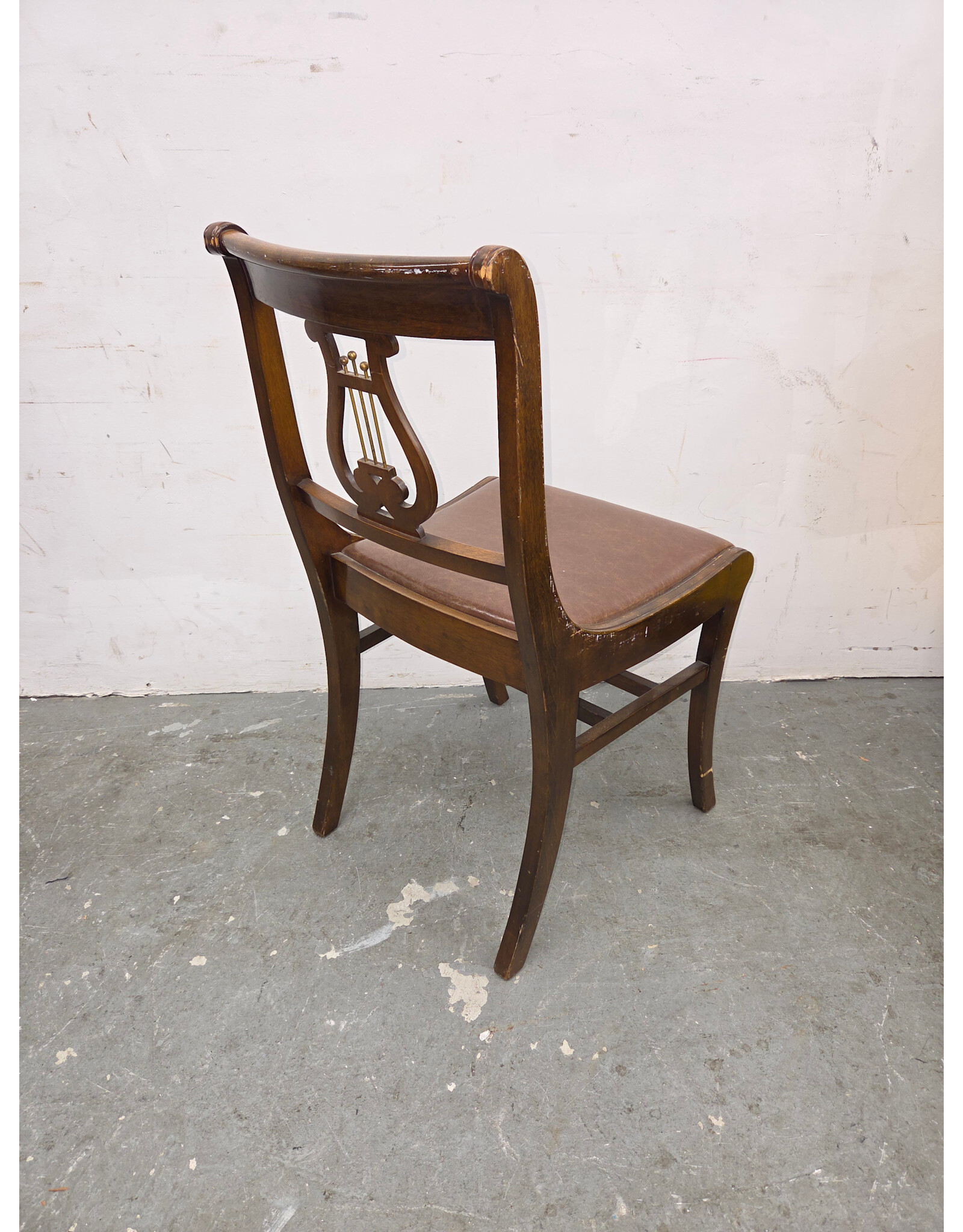 Duncan Phyfe-Style Lyre-Back Arm Chair