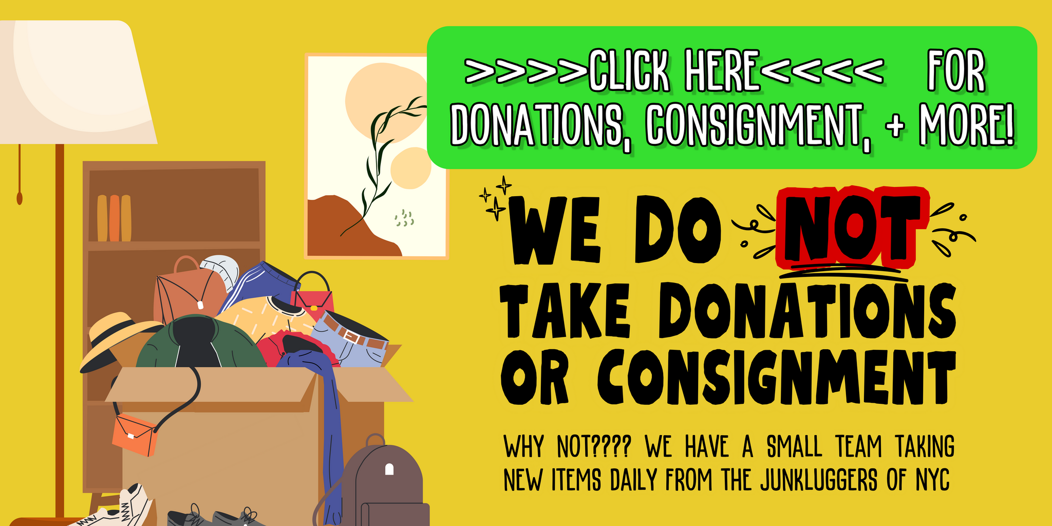 NO DONATIONS