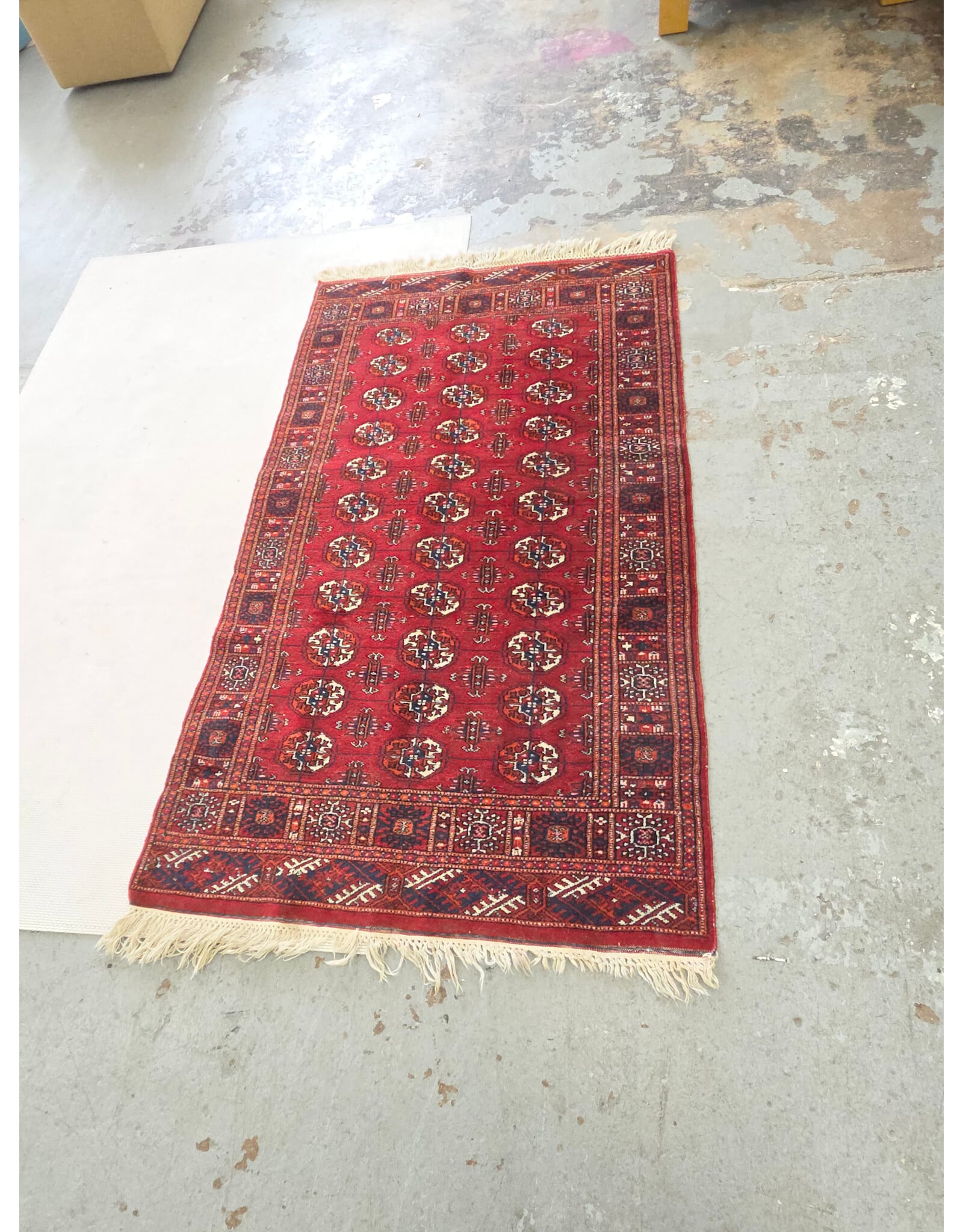 Hand-Knotted Bokhara Style Rug