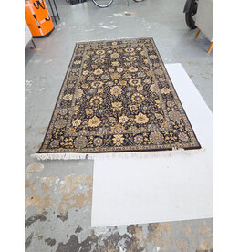 Traditional Dark-Background Oriental Area Rug