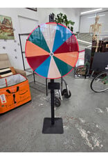 24" Color Spinning Prize Wheel with Adjustable Floor Stand
