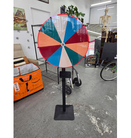 24" Color Spinning Prize Wheel with Adjustable Floor Stand