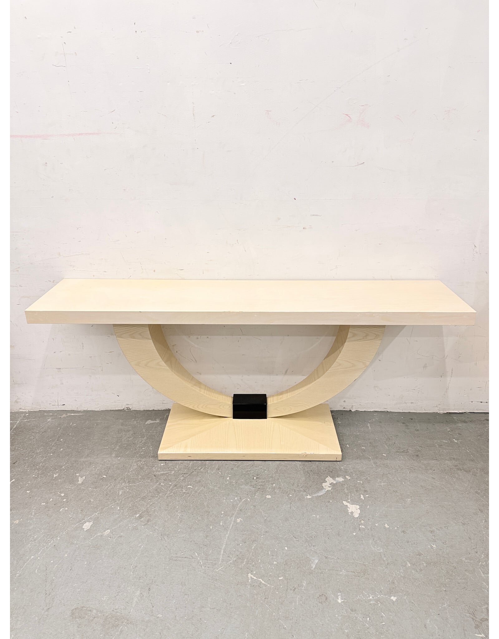 Postmodern-Style Console Table, U-Shape Center