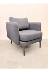 Auburn Modern Lounge Chair in Blue Twill by West Elm