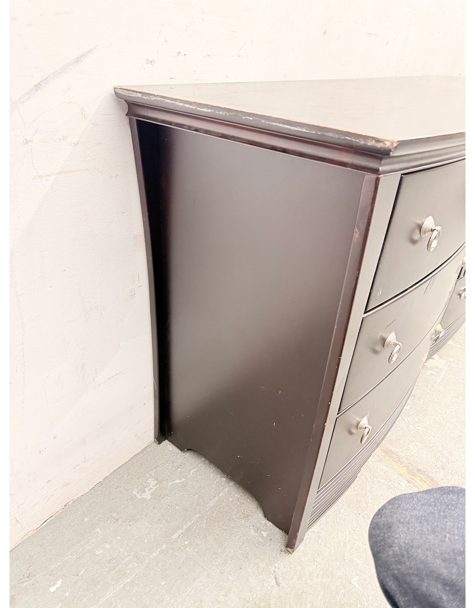 Wooden 6-Drawer Contemporary-Style Double Dresser