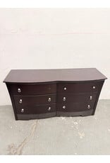 Wooden 6-Drawer Contemporary-Style Double Dresser