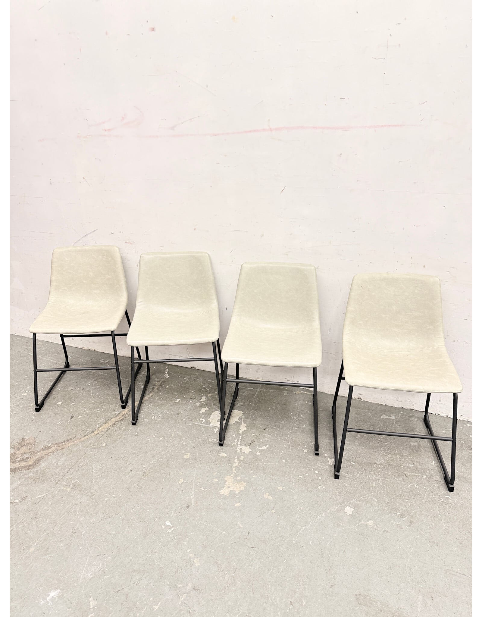 Industrial Faux Leather Dining Chair