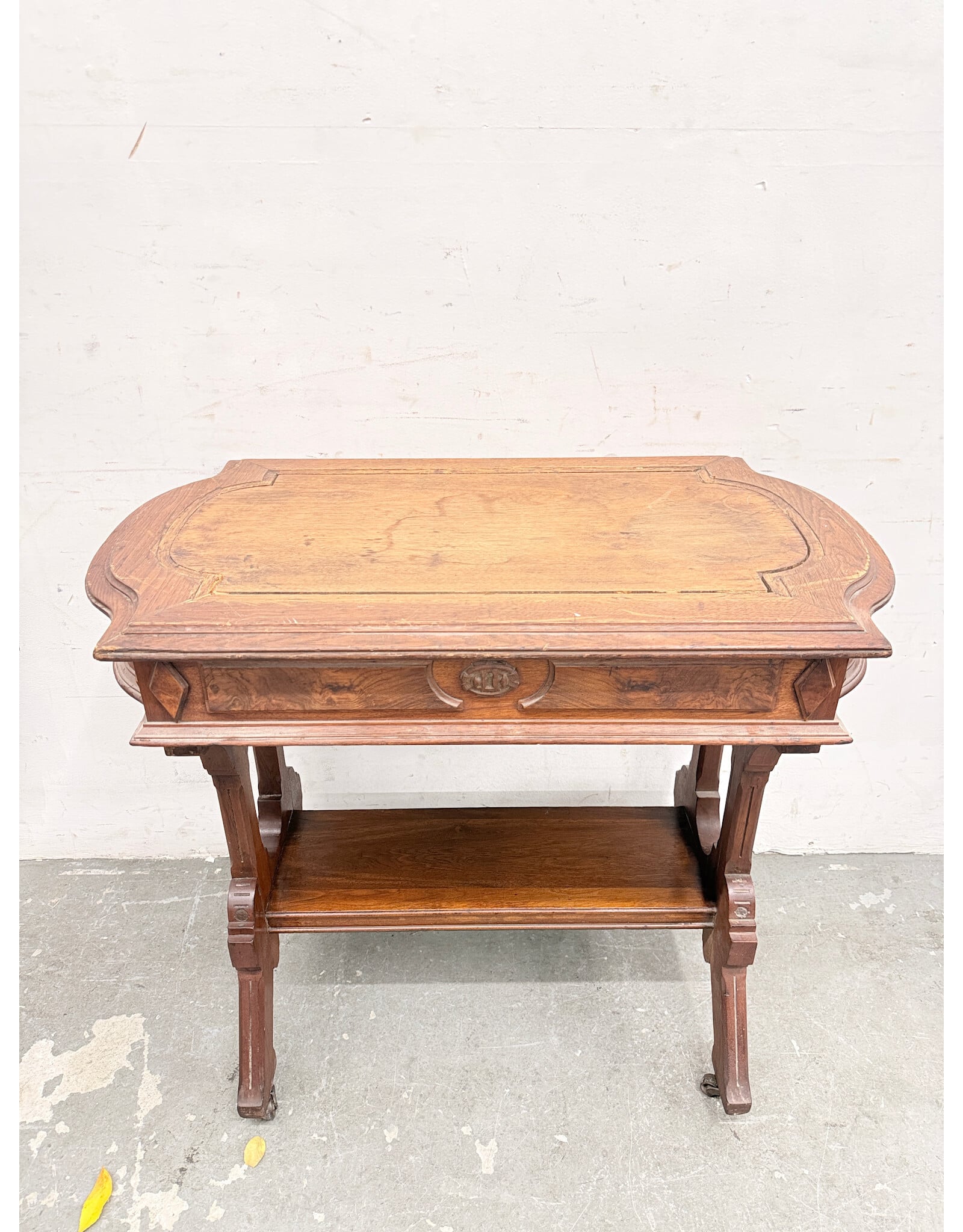 Edwardian-Style Wood Writing Table/Desk