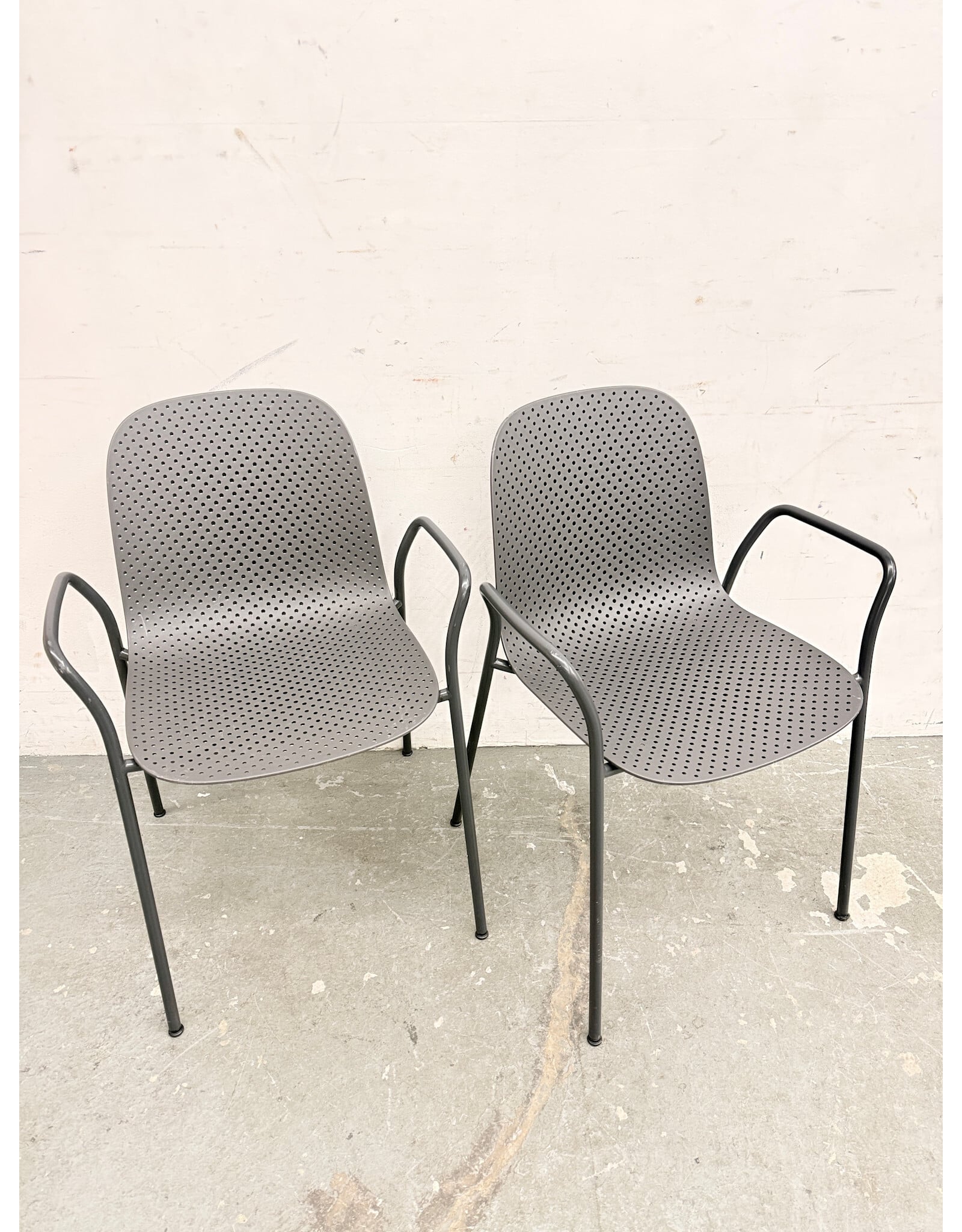 13Eighty Graphite Black Armchair by Hay