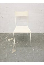 White Metal Dining Chair