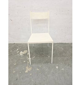 White Metal Dining Chair