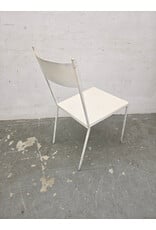 White Metal Dining Chair