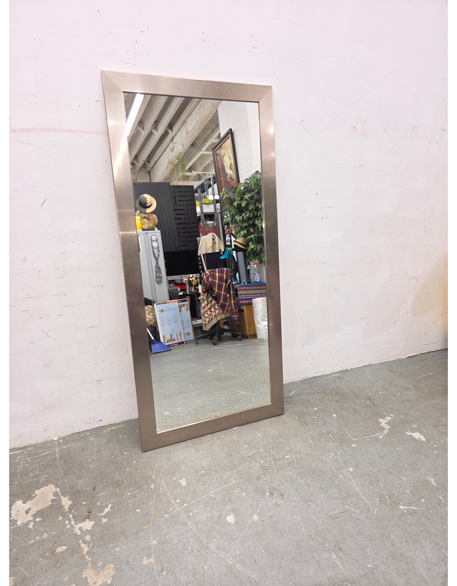 Howard Elliott Millennium Silver Wood Framed Mirror