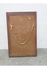 Vintage Wood-Framed Wall Mirror by Carolina Mirror Company
