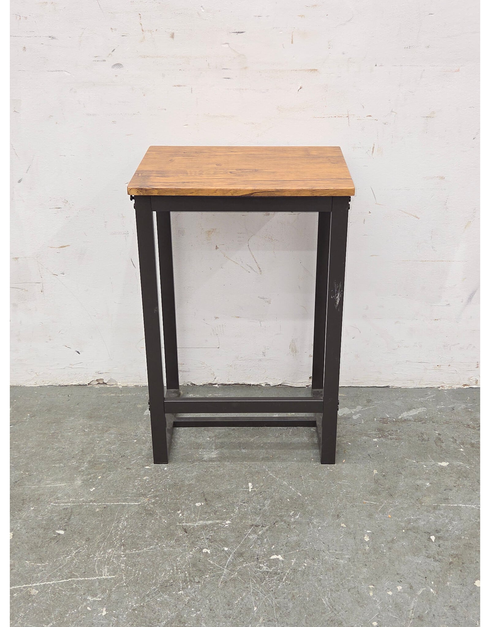 Industrial-Style Square Counter Stool