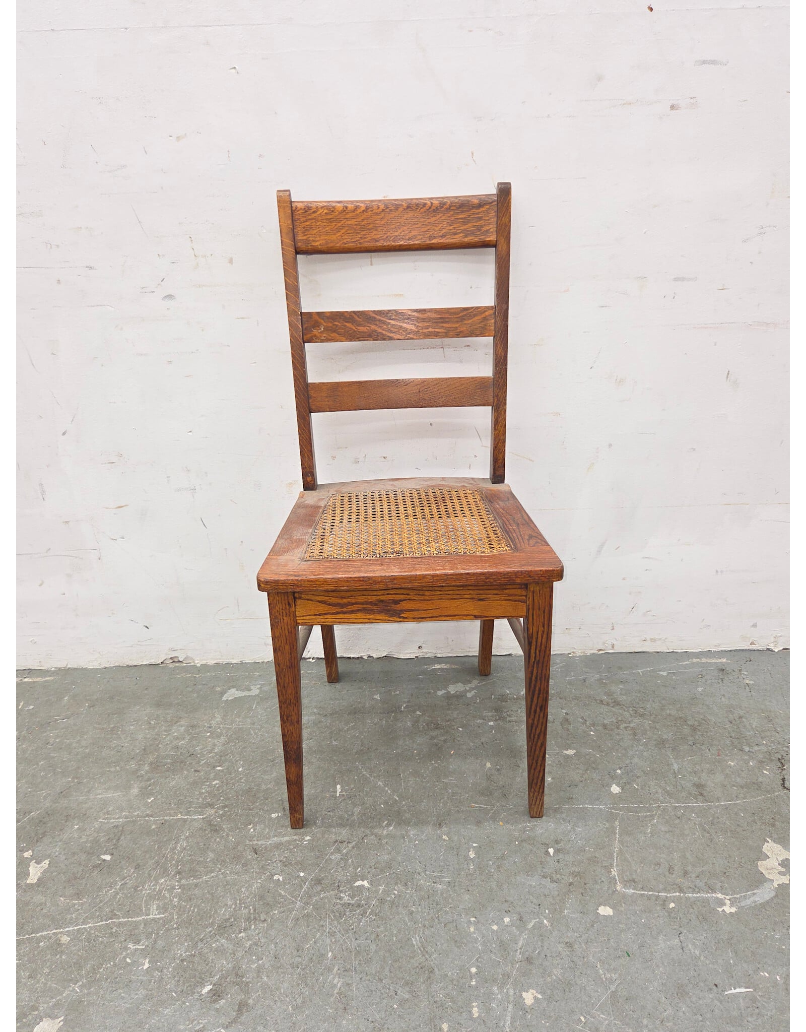 Oak Caned Seat Dinette Chair