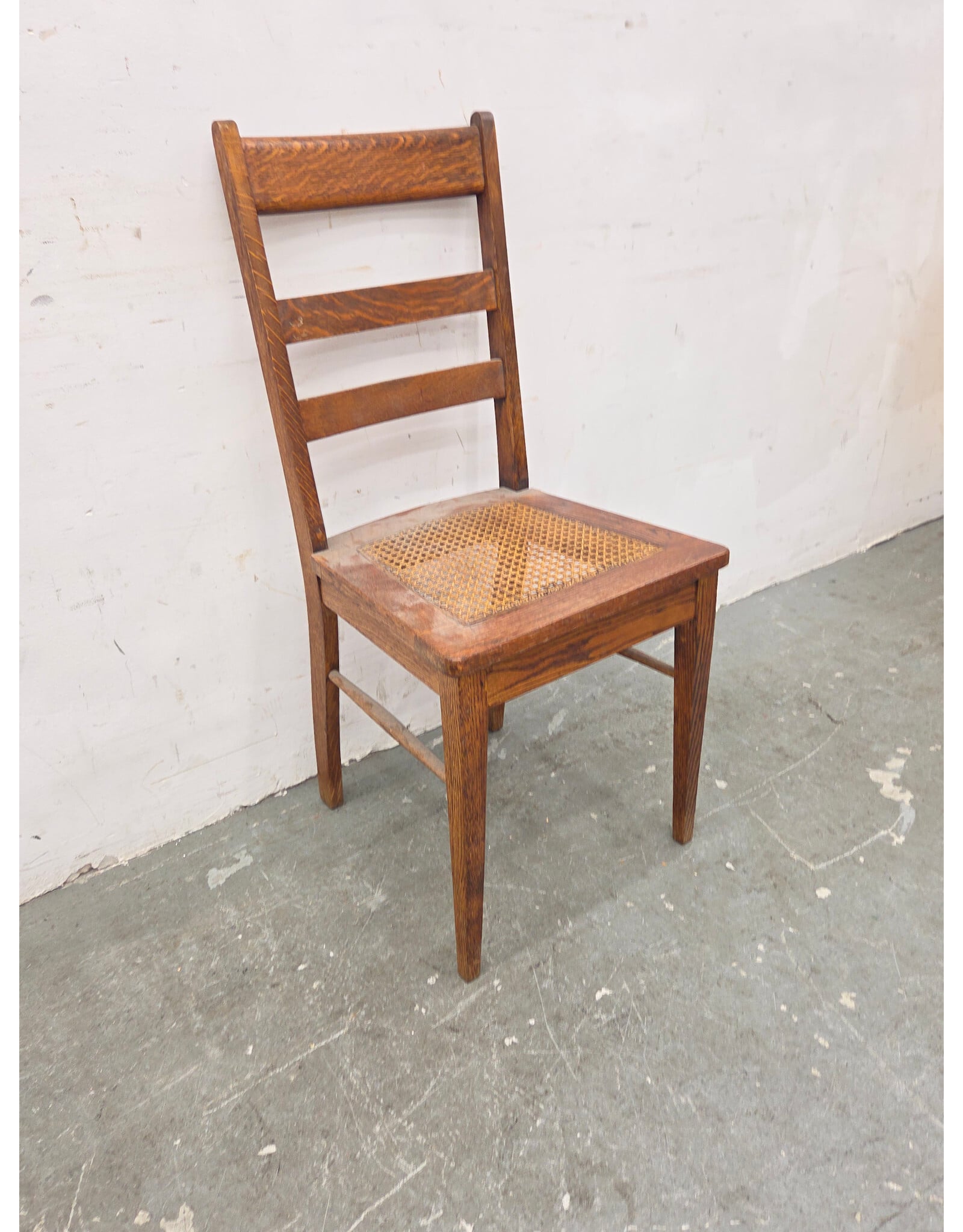 Oak Caned Seat Dinette Chair