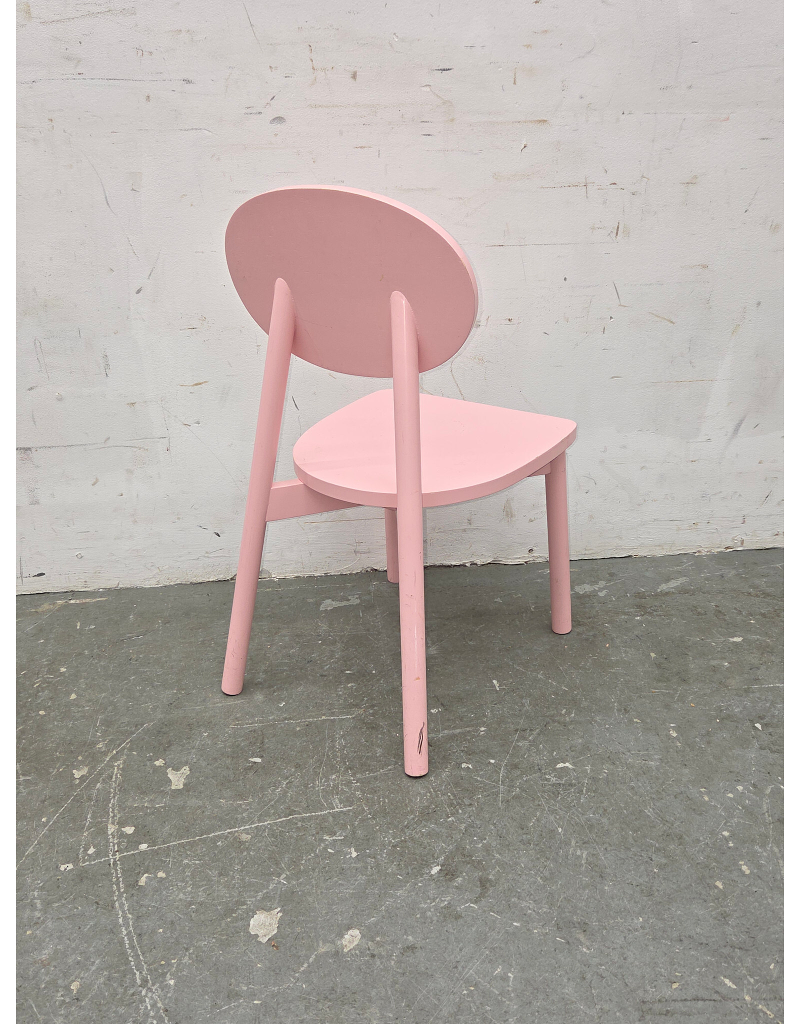 Light Pink Wooden Children's Play Chair