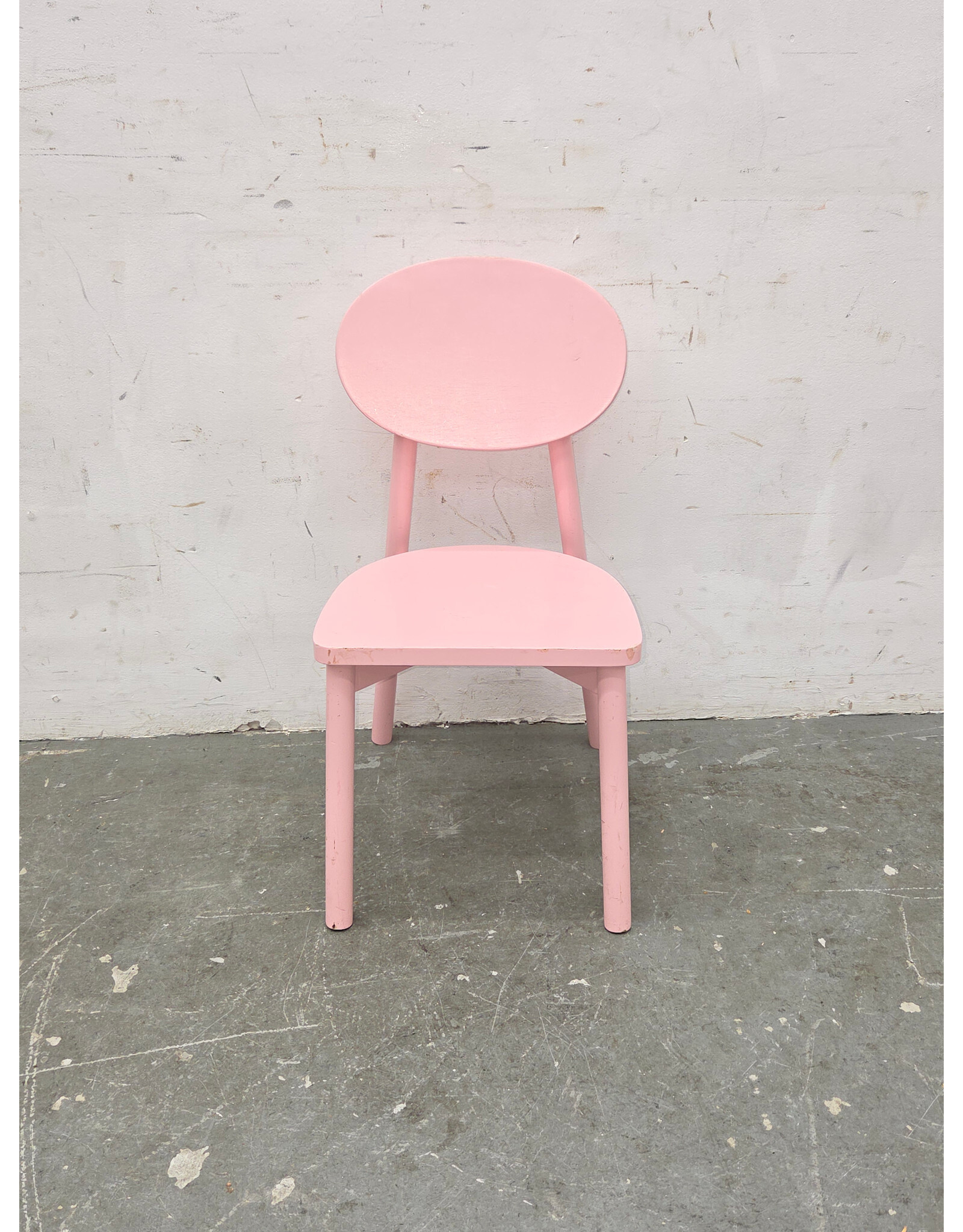 Light Pink Wooden Children's Play Chair