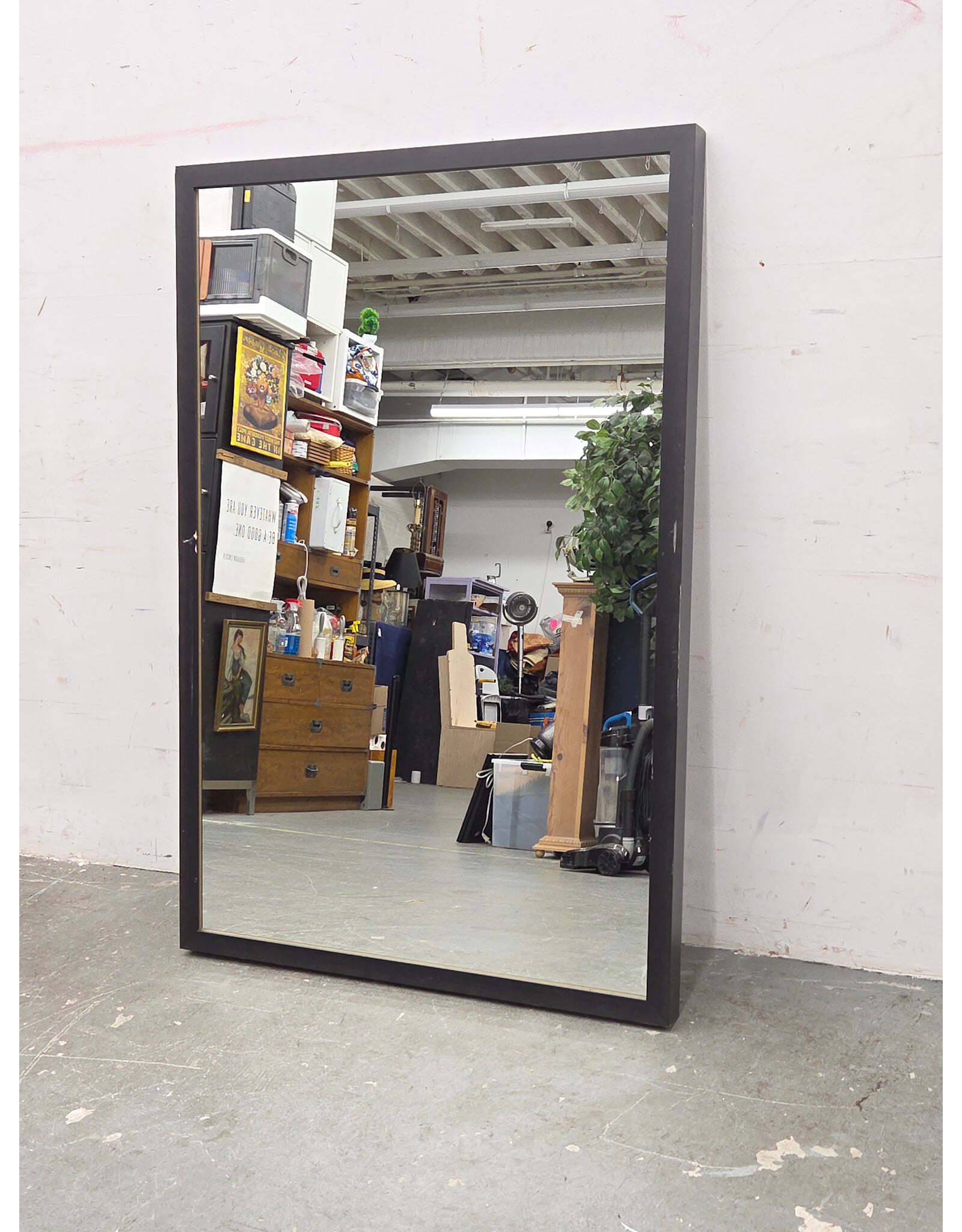 Large Rectangular Black-Framed Floor