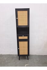 Frances Woven Rattan Tallboy Bathroom Unit