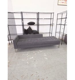 Blu Dot Modern Dark Gray Asymmetric Chaise Lounge Sofa