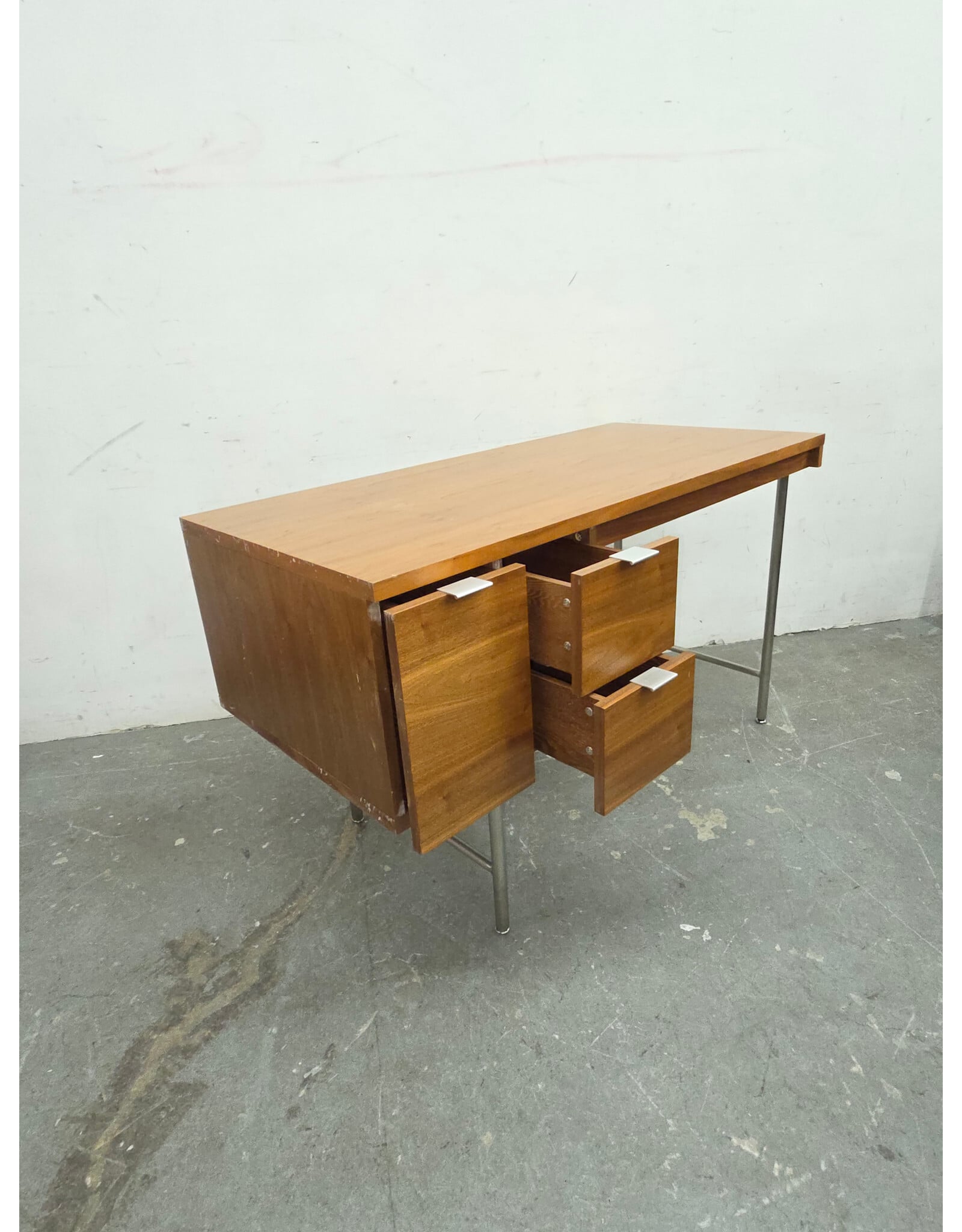 Mid-Century Modern Wooden Writing Desk