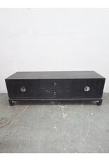 Black Wooden Media Console