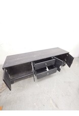 Danco Made in Italy Black Wooden Media Console