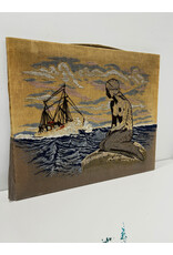 The Mermaid, crewel embroidery
