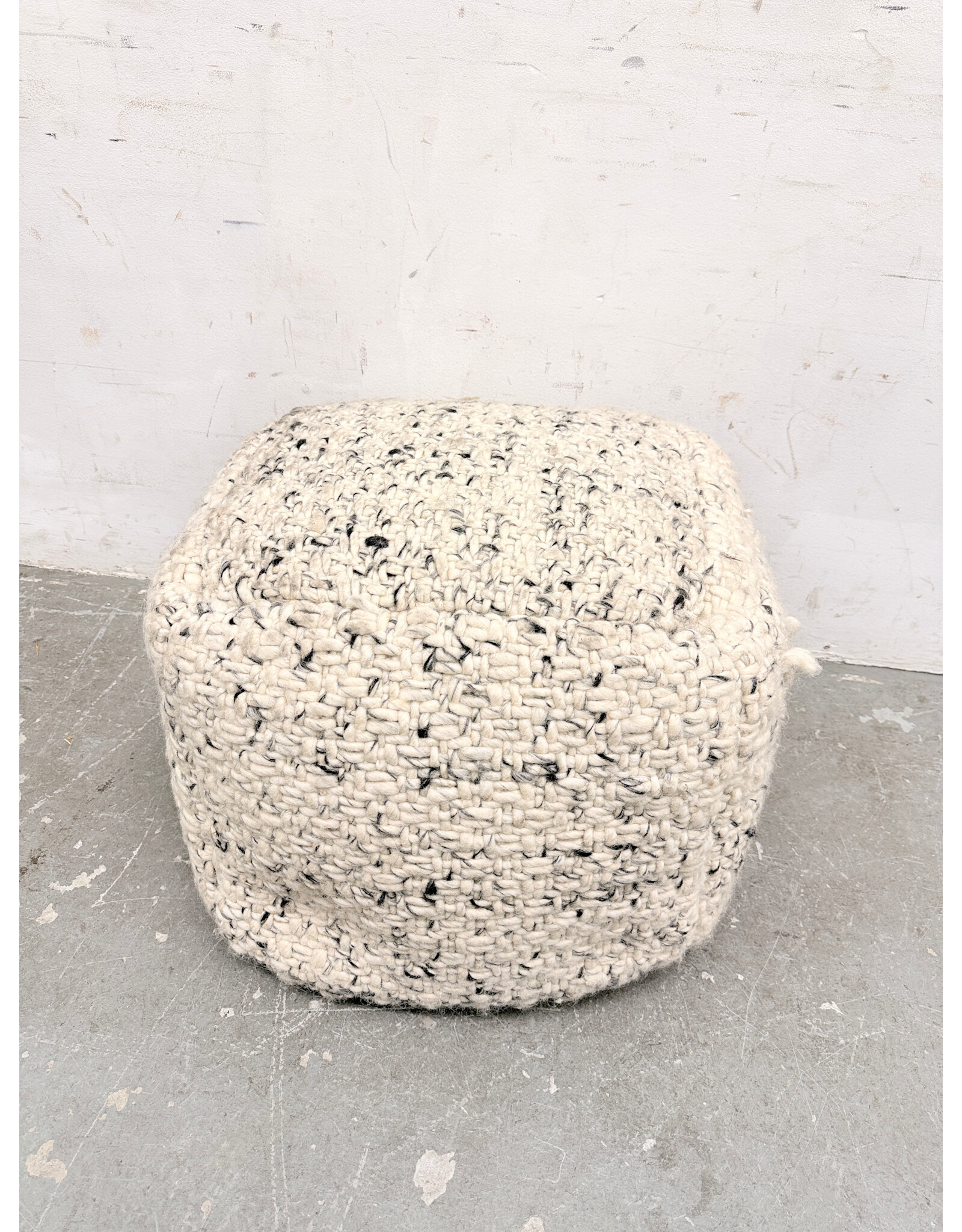 Chunky West Elm Pouf