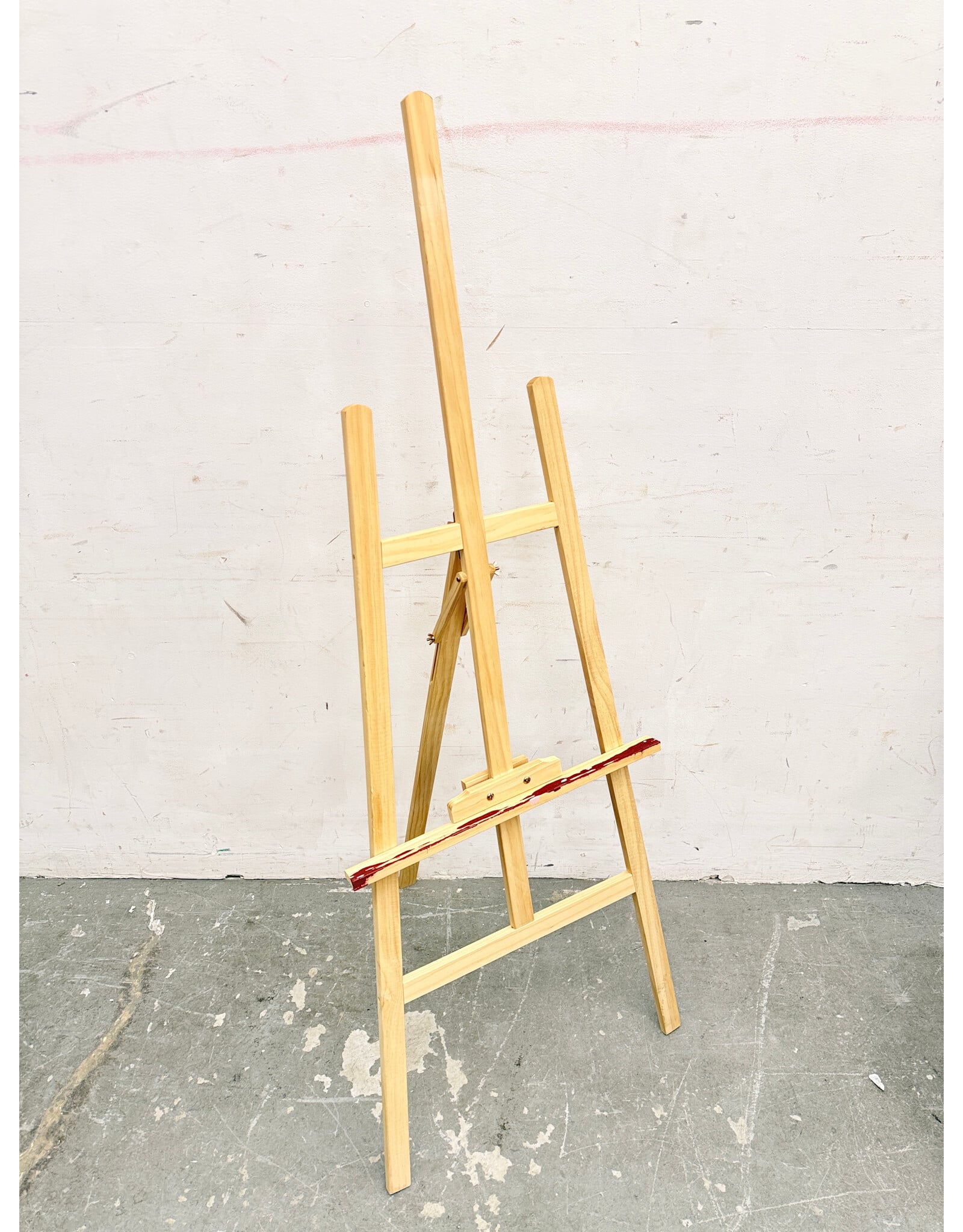 Adjustable Wooden A-Frame Studio Floor Easel